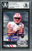 Russell Wilson Autographed 2012 Fleer Retro Metal Universe Rookie Card #M63 Wisconsin Badgers Beckett BAS Stock #220155