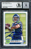 Russell Wilson Autographed 2012 Topps Magic Rookie Card #181 Seattle Seahawks Auto Grade Gem Mint 10 Beckett BAS Stock #220159
