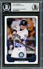 Ichiro Suzuki Autographed 2012 Bowman Card #176 Seattle Mariners Beckett BAS Stock #220274
