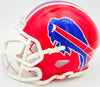Bruce Smith Autographed Buffalo Bills Red Throwback 1987-2001 Speed Mini Helmet Beckett BAS Witness Stock #233777