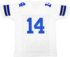 Dallas Cowboys Craig Morton Autographed White & Blue Jersey Beckett BAS QR Stock #233738