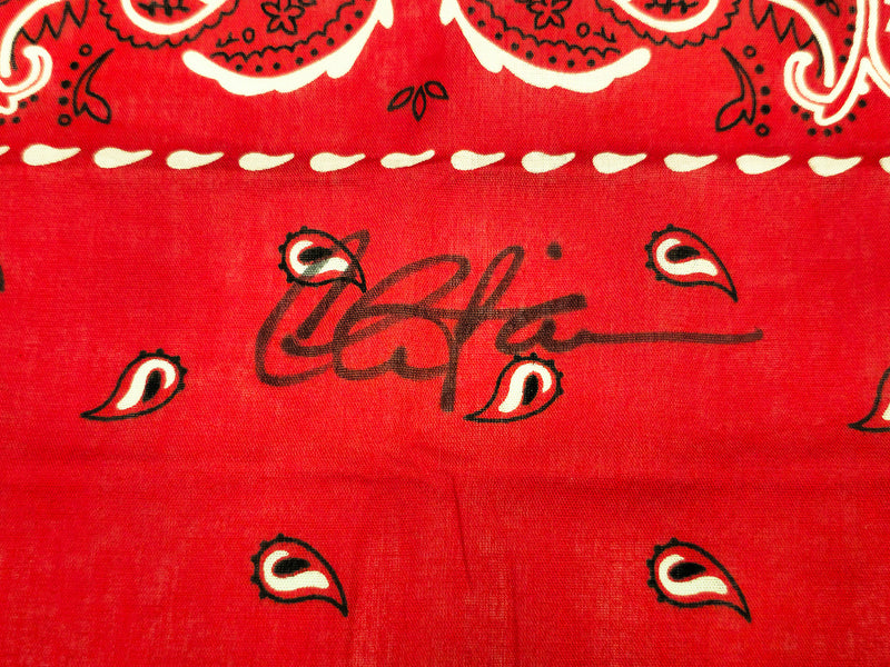 Charlie Sheen Autographed 19x21 Bandana Major League Ricky 'Wild Thing' Vaughn Beckett BAS Witness Stock #232866