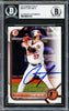 Coby Mayo Autographed 2022 Bowman Draft Rookie Card #BD127 Baltimore Orioles Beckett BAS Stock #234020