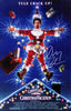 Chevy Chase Autographed 27x40 Christmas Vacation Movie Poster Clark Griswold Beckett BAS Witness Stock #233724
