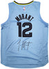 Memphis Grizzlies Ja Morant Autographed Light Blue Fanatics Jersey Size L JSA Stock #207958