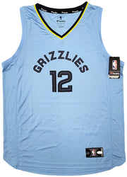 Memphis Grizzlies Ja Morant Autographed Light Blue Fanatics Jersey Size L JSA Stock #207958