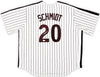 Philadelphia Phillies Mike Schmidt Autographed White & Red Nike Cooperstown Collection Jersey Size XXL Beckett BAS QR Stock #219043