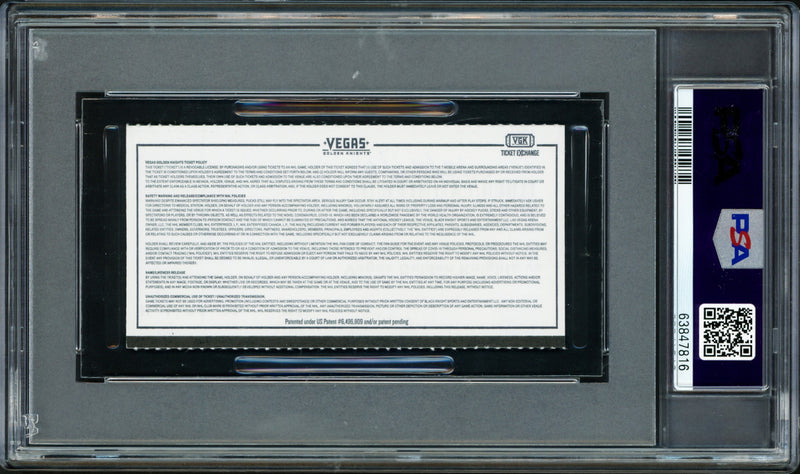 Ryan Donato Autographed Seattle Kraken Inaugural First Game Ticket PSA 9 Auto Grade Gem Mint 10 "1st Kraken Goal 10/12/21" Highest Graded PSA/DNA #63847816
