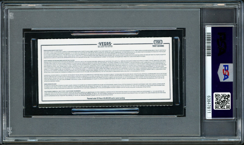 Ryan Donato Autographed Seattle Kraken Inaugural First Game Ticket PSA 9 Auto Grade Gem Mint 10 "1st Kraken Goal 10/12/21" Highest Graded PSA/DNA #63847811