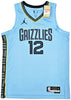 Memphis Grizzlies Ja Morant Autographed Light Blue Jordan Statement Edition Swingman Jersey Size 48 Beckett BAS QR Stock #218578