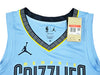 Memphis Grizzlies Ja Morant Autographed Light Blue Jordan Statement Edition Swingman Jersey Size 48 Beckett BAS QR Stock #218578