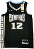Memphis Grizzlies Ja Morant Autographed Black Nike City Edition Swingman Jersey Size 48 Beckett BAS QR Stock #218585