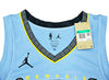 Memphis Grizzlies Ja Morant Autographed Light Blue Jordan Statement Edition Swingman Jersey Size 52 Beckett BAS QR Stock #218600