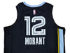 Memphis Grizzlies Ja Morant Autographed Dark Blue Nike Icon Edition Swingman Jersey Size 48 Beckett BAS QR Stock #218580