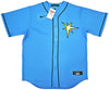 Tampa Bay Rays Wander Franco Autographed Blue Nike Jersey Size L JSA Stock #218685