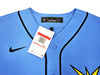 Tampa Bay Rays Wander Franco Autographed Blue Nike Jersey Size L JSA Stock #218685
