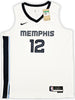 Memphis Grizzlies Ja Morant Autographed White Nike Association Edition Swingman Jersey Size 52 Beckett BAS QR Stock #218581