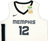 Memphis Grizzlies Ja Morant Autographed White Nike Association Edition Swingman Jersey Size 52 Beckett BAS QR Stock #218581