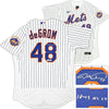 New York Mets Jacob deGrom Autographed White Nike Authentic Jersey Size 44 "18-19 NL CY" Fanatics Holo Stock #218734