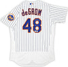 New York Mets Jacob deGrom Autographed White Nike Authentic Jersey Size 44 "18-19 NL CY" Fanatics Holo Stock #218734