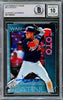 Juan Soto Autographed 2020 Bowman Platinum Card #83 New York Mets Auto Grade Gem Mint 10 Beckett BAS #15860391