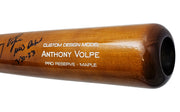Anthony Volpe Autographed Brown Victus Player Model Bat New York Yankees "MLB Debut 3-30-23" Fanatics Holo Stock #218763