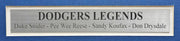Los Angeles Dodgers Legends Autographed Framed 8x10 Photo With 4 Signatures Including Sandy Koufax Beckett BAS #AC56665