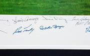 1961 New York Yankees Autographed Framed 24x36 Lithograph Photo With 34 Signatures Including Mickey Mantle & Yogi Berra #535/1000 PSA/DNA #AI03402
