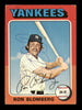 Ron Blomberg Autographed 1975 Topps Card #68 New York Yankees SKU #219113