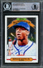 Ronald Acuna Jr. Autographed 2019 Donruss Optic Diamond Kings Card #16 Atlanta Braves Beckett BAS #15866418
