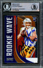 Justin Herbert Autographed 2020 Panini Playoff Rookie Wave Rookie Card #RW-4 Los Angeles Chargers "2020 NFL OROY" Beckett BAS #15866689
