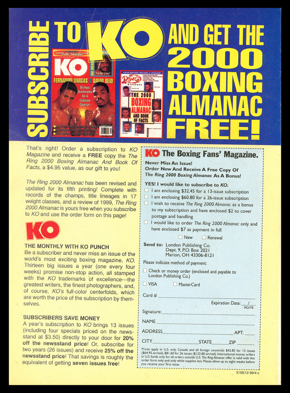 Floyd Mayweather Jr., Lennox Lewis & Michael Grant Autographed KO Magazine (Smudged) Beckett BAS #AC56750
