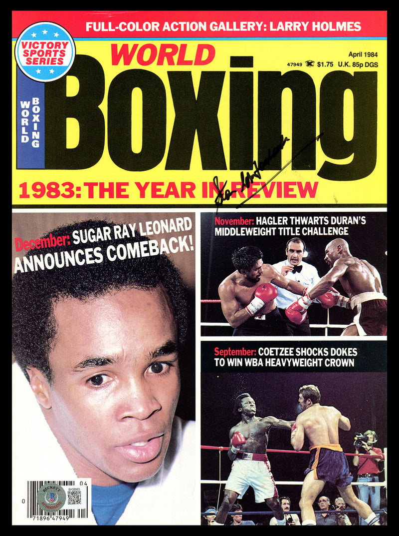 Stanley Christodoulou Autographed World Boxing Magazine Judge/Referee Beckett BAS QR #BH26993