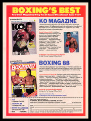 Michael Mike Spinks Autographed KO Magazine "Jinx" Beckett BAS QR #BH26934
