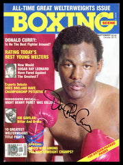 Donald Curry Autographed Boxing Scene Magazine Beckett BAS QR #BH26969