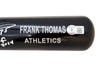 Frank Thomas Autographed Black Rawlings Game Model Bat Oakland A's Engraving "HOF 2014" Beckett BAS Witness Stock #208243