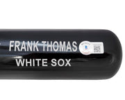 Frank Thomas Autographed Black Rawlings Game Model Bat Chicago White Sox "HOF 2014" Beckett BAS Witness Stock #208241