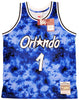 Orlando Magic Anfernee Penny Hardaway Autographed Blue Authentic Mitchell & Ness Galaxy 1994-95 Hardwood Classic Swingman Jersey Size L PSA/DNA Stock #208259