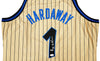 Orlando Magic Anfernee Penny Hardaway Autographed Gold Authentic Mitchell & Ness 1993-94 75th Anniversary Hardwood Classic Swingman Jersey Size XL PSA/DNA Stock #208250