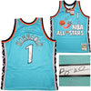 Orlando Magic Anfernee Penny Hardaway Autographed Teal Authentic Mitchell & Ness All Star Game Feb 11,1996 Hardwood Classic Swingman Jersey Size XL PSA/DNA Stock #208256