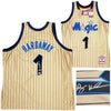 Orlando Magic Anfernee Penny Hardaway Autographed Gold Authentic Mitchell & Ness 1993-94 75th Anniversary Hardwood Classic Swingman Jersey Size L PSA/DNA Stock #208251
