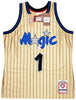 Orlando Magic Anfernee Penny Hardaway Autographed Gold Authentic Mitchell & Ness 1993-94 75th Anniversary Hardwood Classic Swingman Jersey Size L PSA/DNA Stock #208251