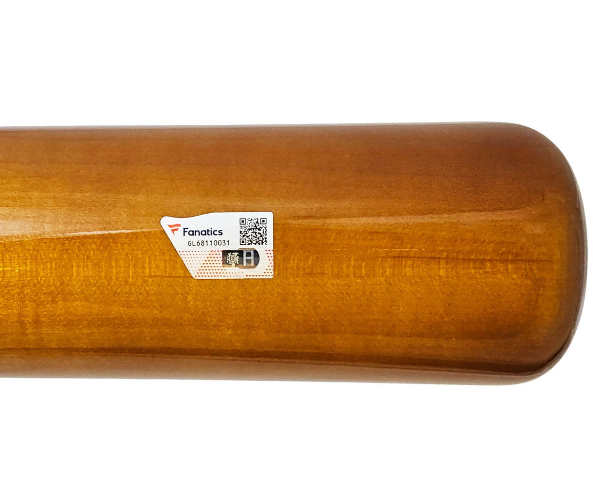Julio Rodriguez Autographed Brown Victus Pro Reserve Maple Bat Seattle Mariners "22 AL ROY" Fanatics and MLB Holo Stock #220500
