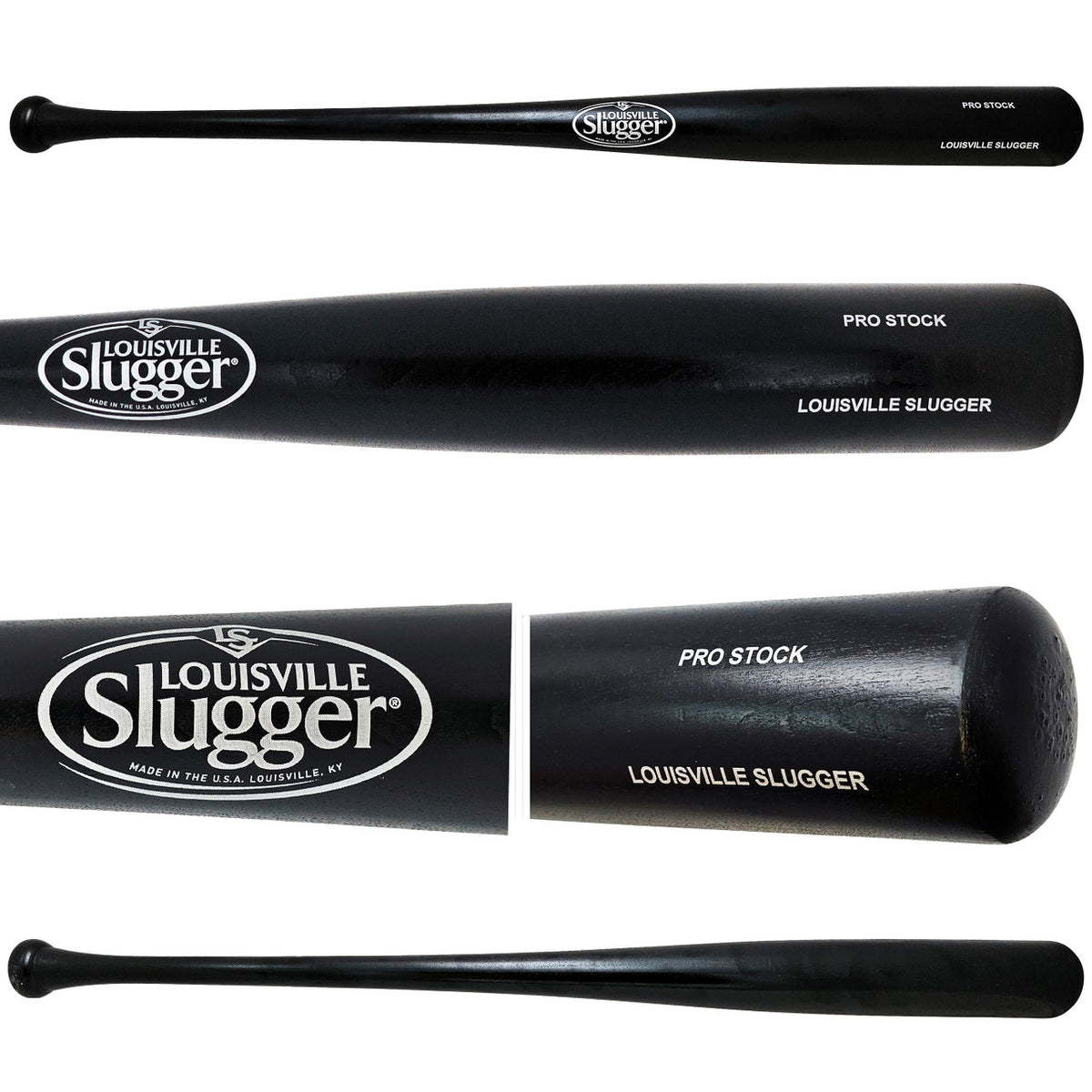 Unsigned Ash Black Louisville Slugger Pro Stock Baseball Bat Stock #266076