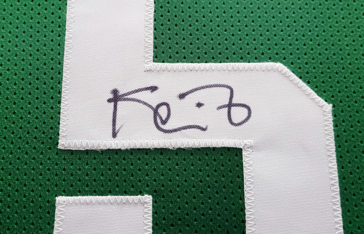 Boston Celtics Kevin Garnett Autographed Framed Green Jersey Beckett BAS QR Stock #208170