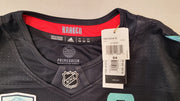 Seattle Kraken Mark Giordano Autographed Blue Adidas Authentic Jersey Size 54 With 2021-22 Inaugural Patch "1st Sea Captain" Fanatics Holo #B389979