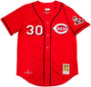 Cincinnati Reds Ken Griffey Jr. Autographed Red Authentic Mitchell & Ness 2005 Cooperstown Collection Jersey Size 44 Beckett BAS Witness Stock #234582