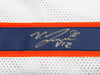 Chicago Bears Velus Jones Jr. Autographed White Jersey Beckett BAS Witness Stock #234652