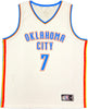 Oklahoma City Thunder Chet Holmgren Autographed White Fanatics Jersey Size L Beckett BAS Witness Stock #234061