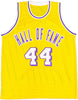 Los Angeles Lakers Jerry West Autographed Yellow Jersey Beckett BAS Stock #234693